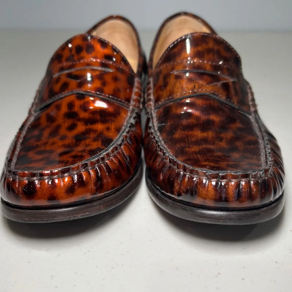 Cole Haan Leopard Tortoise Print Loafers - Picture 4 of 15